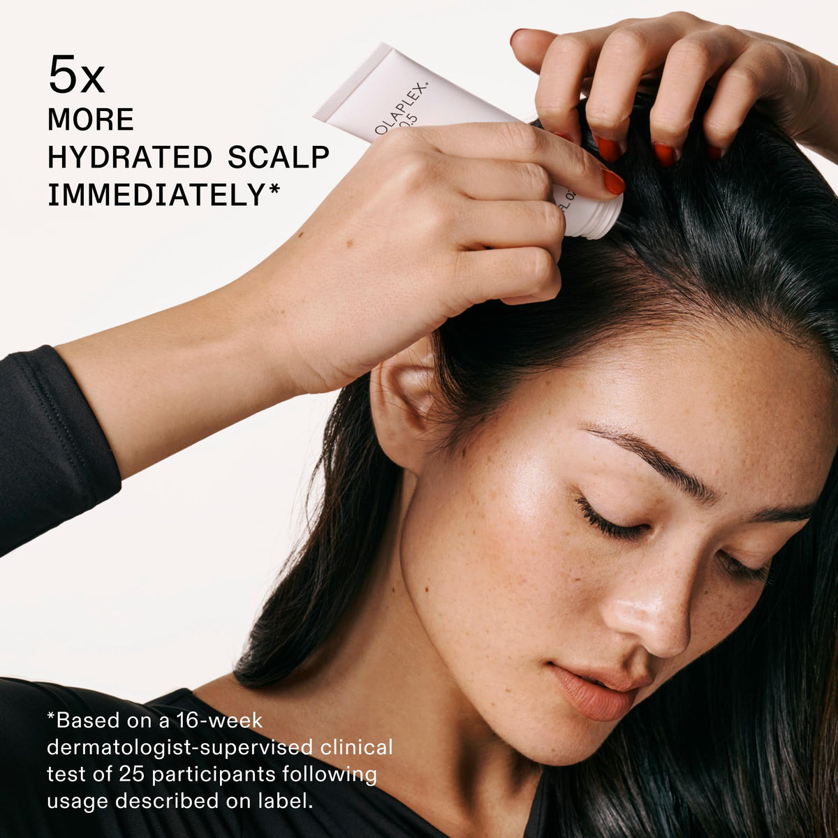 Olaplex conditioner creamy detail emphasizing detangling and lightweight hydration