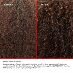 Olaplex dispensing No.7 Bonding Oil droplet demonstrating lightweight shine benefit