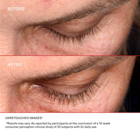Olaplex Lashbond clear serum texture demonstrating lightweight absorption