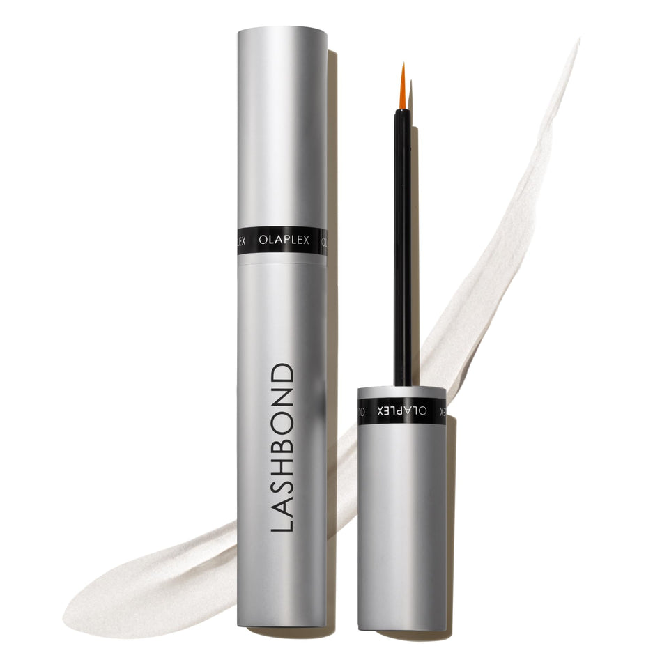 Olaplex Lashbond front packaging showing clear bottle and brand