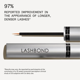 Olaplex Lashbond applied on lashline illustrating easy daily use benefit