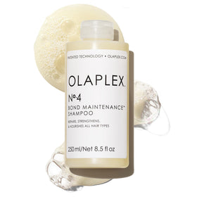 Olaplex Nº.4 front bottle view showing clean packaging and brand benefit