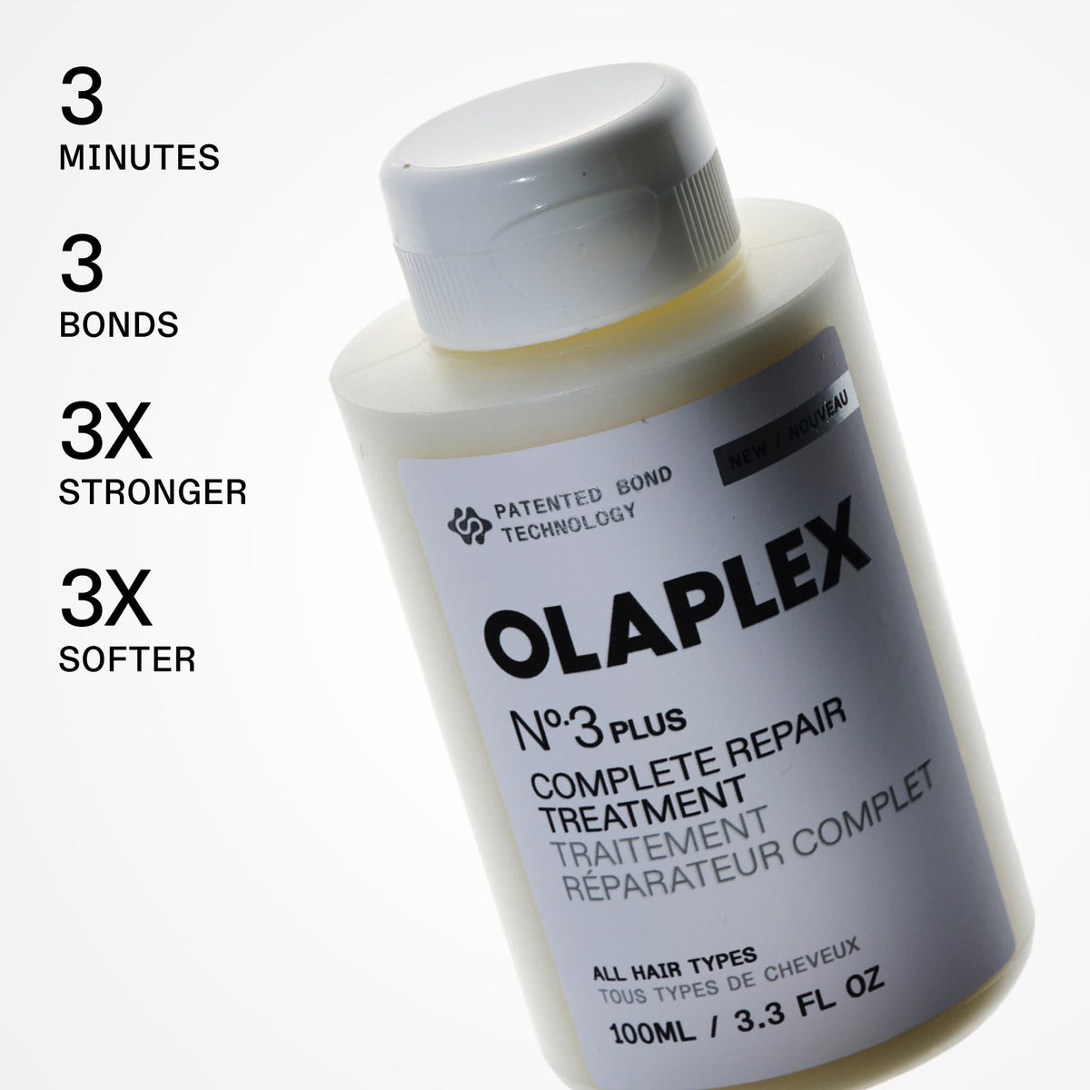 Olaplex N°4 and N°5 bottles side-by-side showing gentle cleansing and hydration