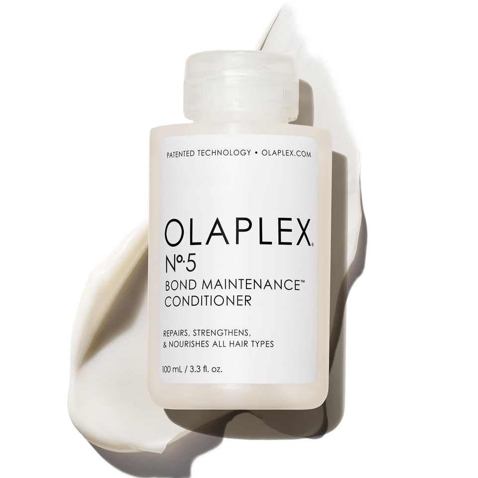 Olaplex Nº.5 front packaging showing clean label and size, conveys salon-quality