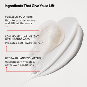 Applying Olaplex Nº.5FINE to mid-lengths and ends demonstrating improved detangling benefit