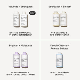 Olaplex Nº.5FINE ingredients label focusing on bond-building technology and hydration