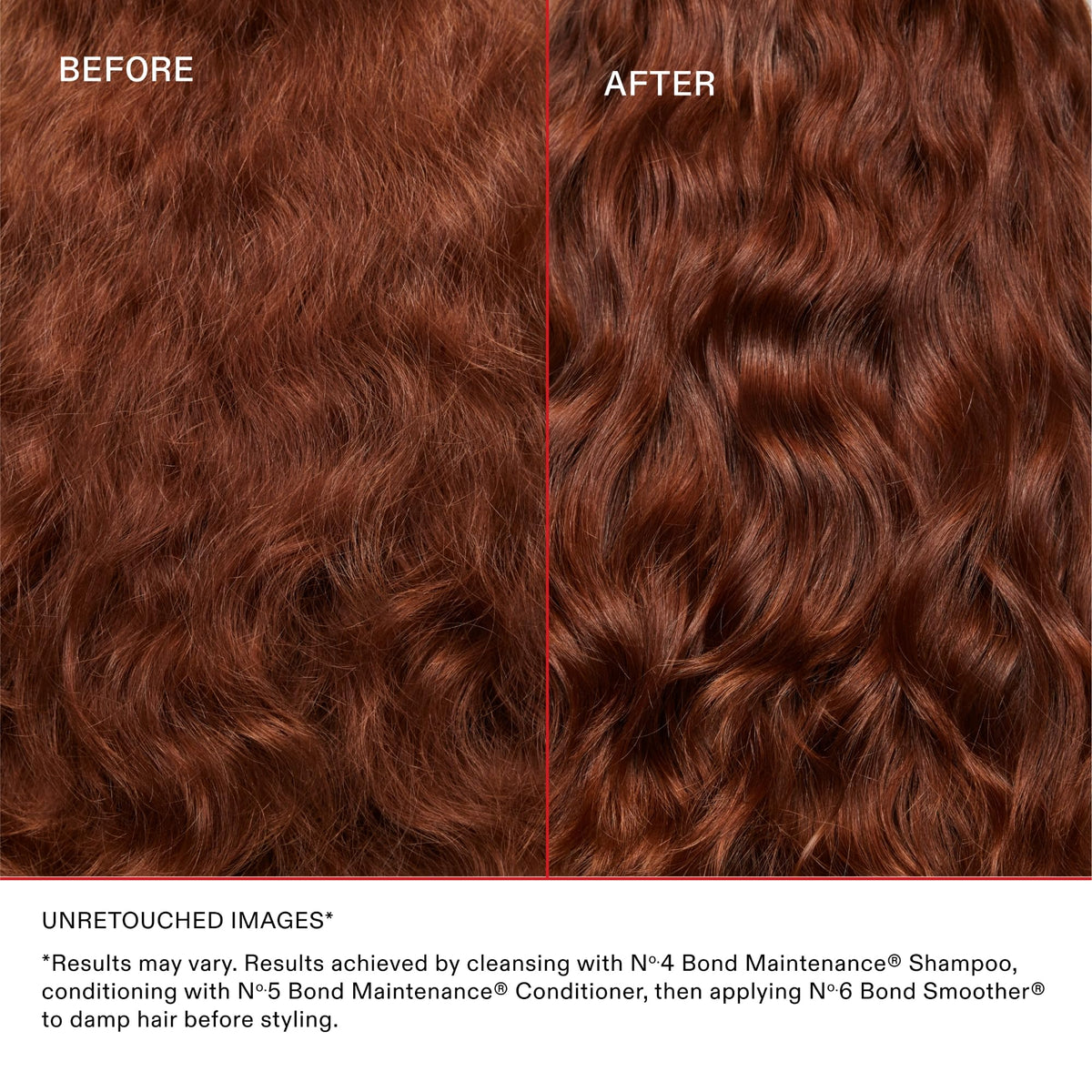 Defined curls after using Olaplex Nº.6 illustrating enhanced curl shape and bounce