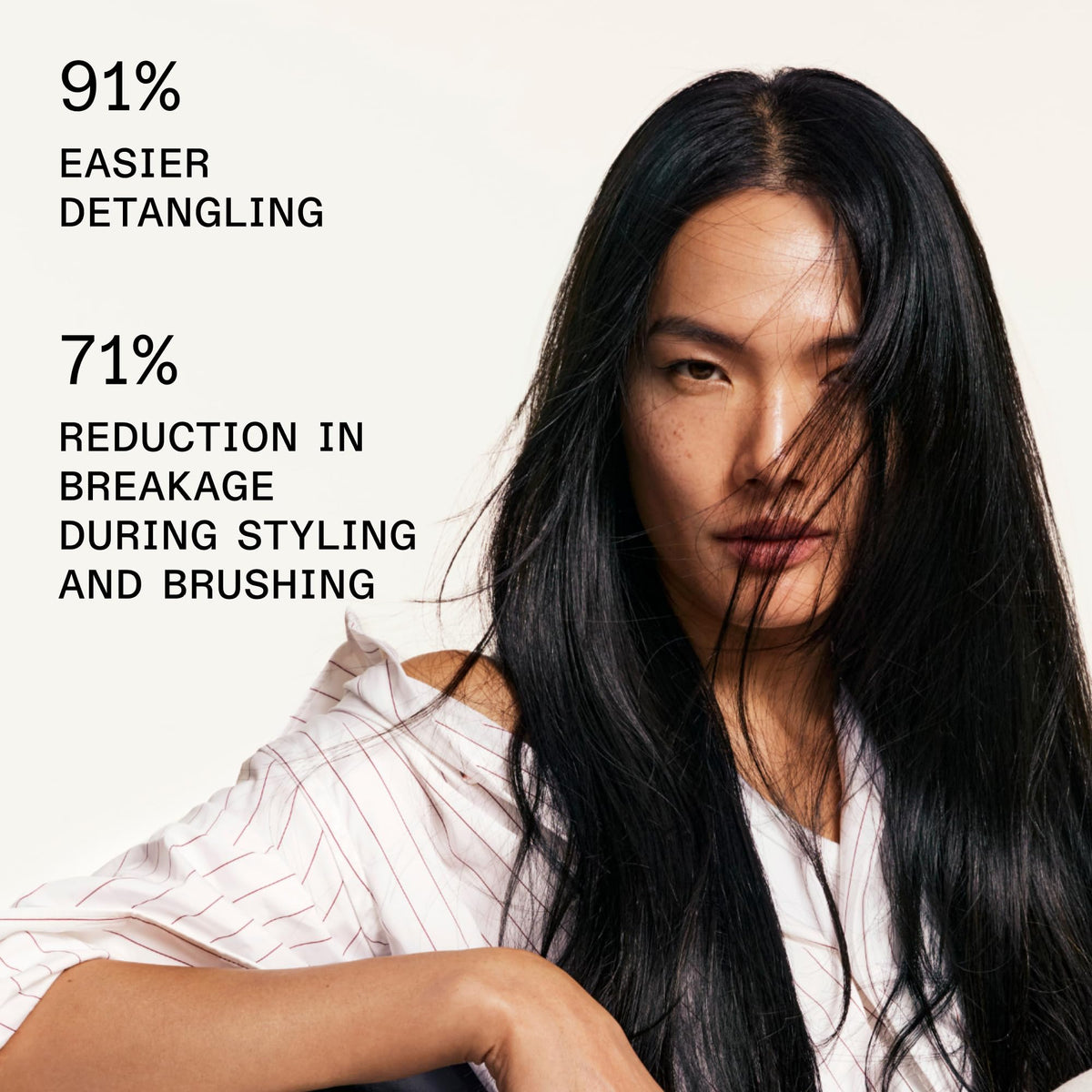 Olaplex Nº.6 pump dispensing smooth cream demonstrating precise controlled application