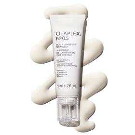 Olaplex bottle front view showing clean branding and lightweight serum benefit