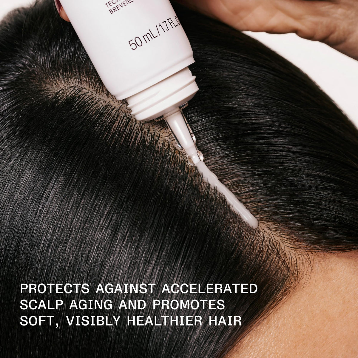 Close-up of Olaplex serum texture illustrating lightweight absorption benefit