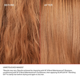 Olaplex No.0.5 intensive treatment close-up showing concentrated repair action