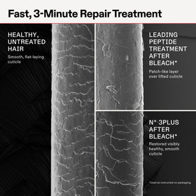Olaplex N°.3PLUS being applied in shower for quick 3-minute repair