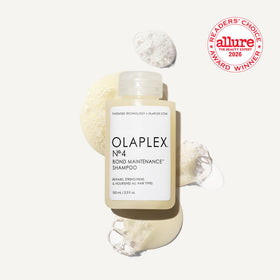 Olaplex Nº.4 pump and cap detail highlighting easy dispensing
