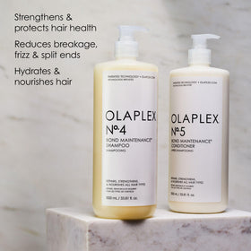 Olaplex Nº.5 rinsed hair smooth and shiny demonstrating frizz reduction