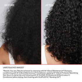 Olaplex Nº.5 label and ingredients panel highlighting reparative formula