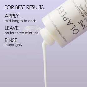 Olaplex Nº.5 being applied to mid-lengths and ends for easier detangling