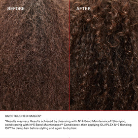 Olaplex No.6 leave-in cream in hand showing frizz control and softness