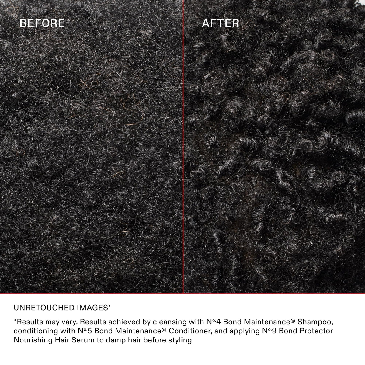 Applying Olaplex Nº.9 to damp hair to show detangling and protection