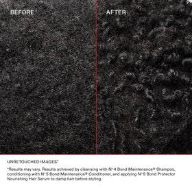 Applying Olaplex Nº.9 to damp hair to show detangling and protection