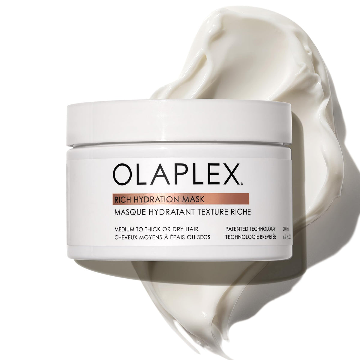 Olaplex front packaging showing the 200ml mask for restoration