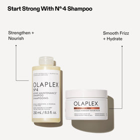 Olaplex styled hair showing smooth, shiny, frizz-controlled finish