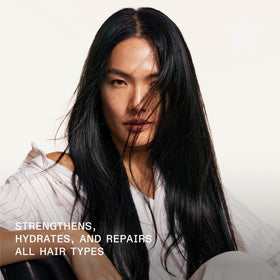 Olaplex kit being used in shower showing simple routine benefit