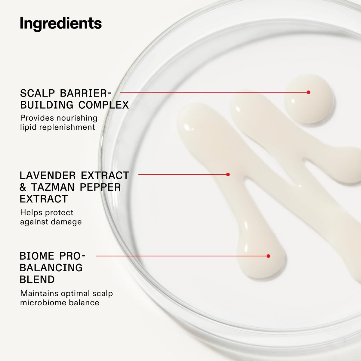 Olaplex scalp treatment sample in hand illustrating targeted hydration and soothing
