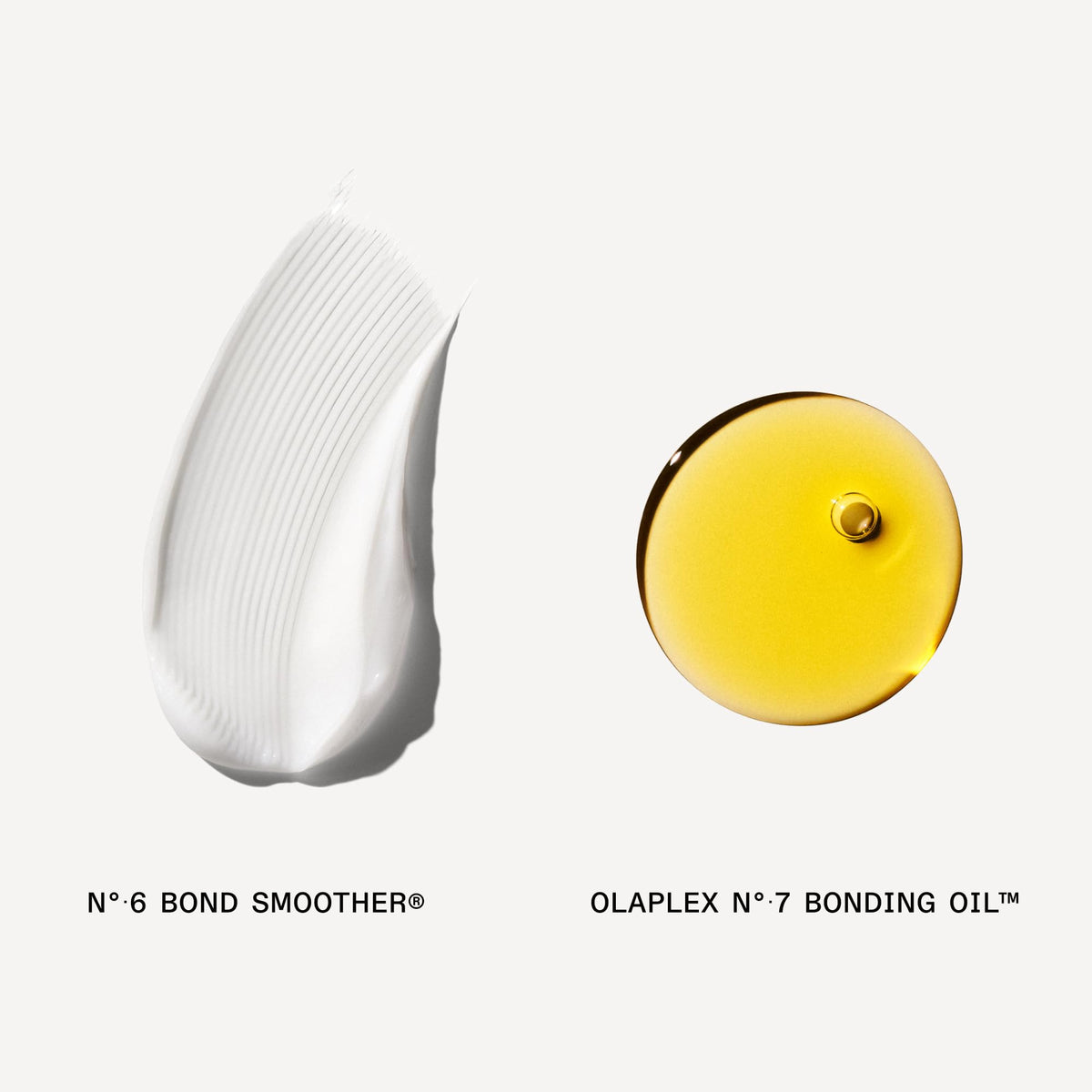 Olaplex set next to common items showing scale and travel-friendly benefit