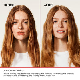 Olaplex shampoo foam texture close-up demonstrating gentle cleansing and lift