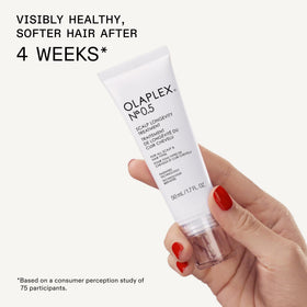 Olaplex travel set inside a toiletry bag ready for travel convenience