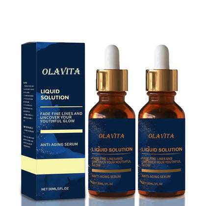 OLAVITA front packaging showing two bottles and product benefits