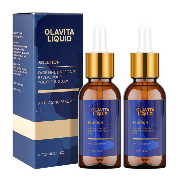 Olavita Liquid front packaging showing clean design and product benefits