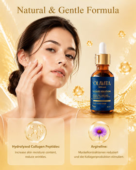 Olavita serum on bathroom counter in lifestyle setting for routine