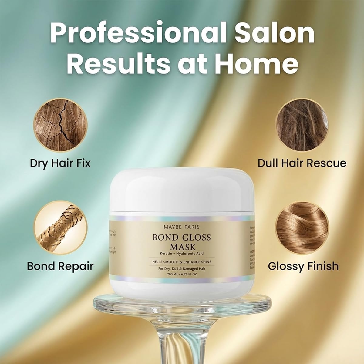 Olavita Serum before and after showing smoother, shinier hair results