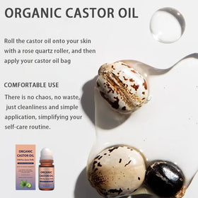 Olavita Serum label and ingredient panel highlighting organic castor oil
