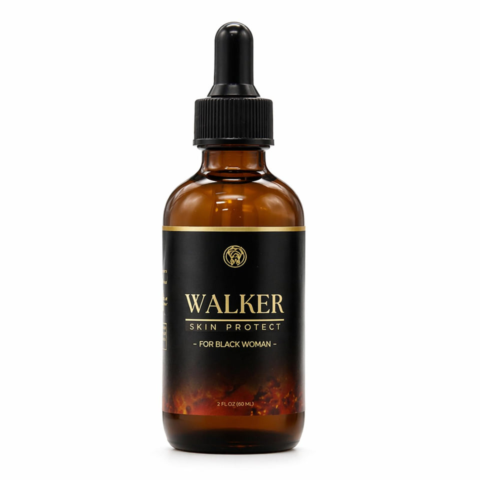 Olavita Walker Skin Protect Serum front bottle view showing clean packaging and quick absorption benefits