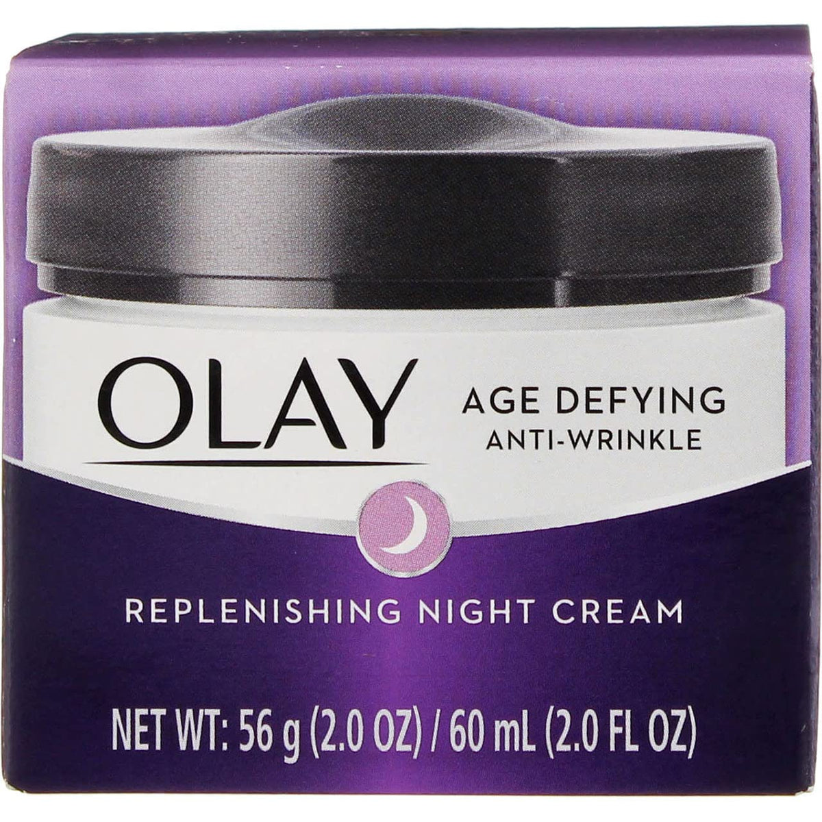 Olay front jar shot showing packaging and easy application benefit