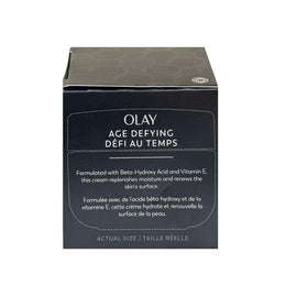 Olay cream applied to hand demonstrating fast absorption benefit