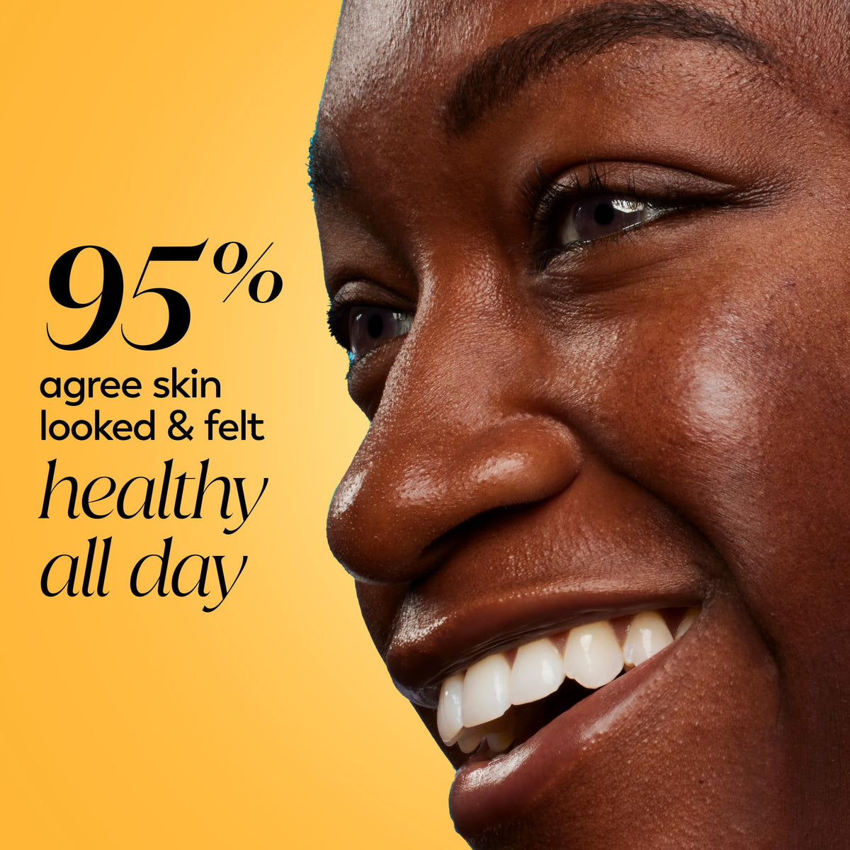 Olay applying cream to cheek demonstrating instant hydration and radiance