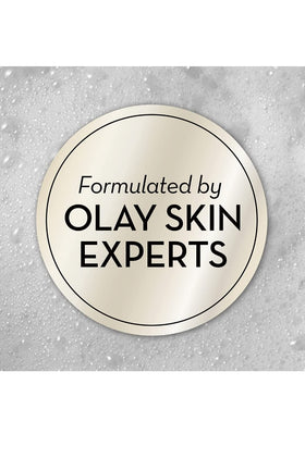 Close-up of Olay bar texture highlighting creamy lather and hydration