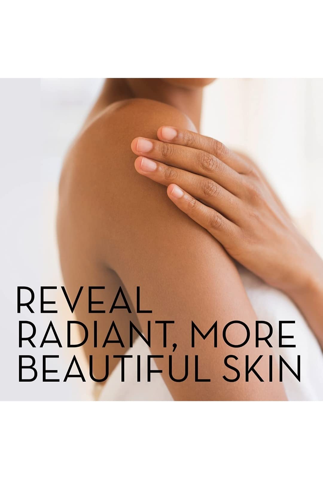 Olay bar in hand during shower demonstrating gentle cleansing benefit