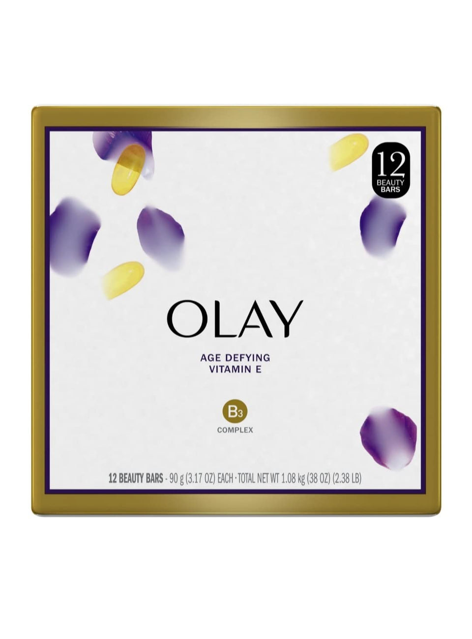 Olay beauty bar front packaging showing brand and moisturizing benefit