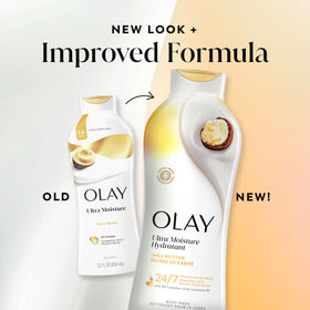 Olay four-pack stacked display illustrating value pack and convenience for stocking
