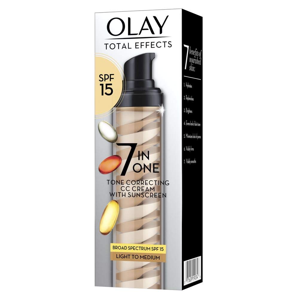Olay CC Cream being dispensed from tube highlighting easy application and dosage benefit