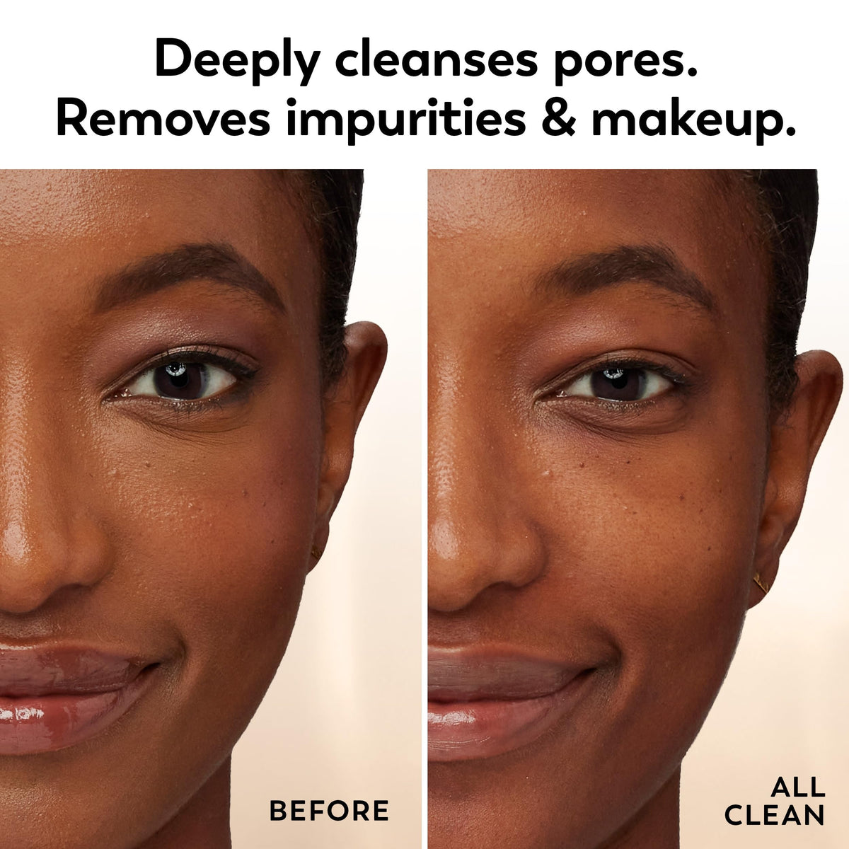 Olay citrus scrub foam gently lathered on face demonstrating cleanse and refresh