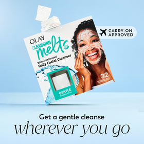 Olay cleansed skin after use showing refreshed, soft appearance