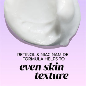 Olay cleanser in use on wet face demonstrating prep and gentle exfoliation benefits