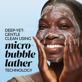Olay pad close-up texture highlights dissolvable micro-bubble benefit