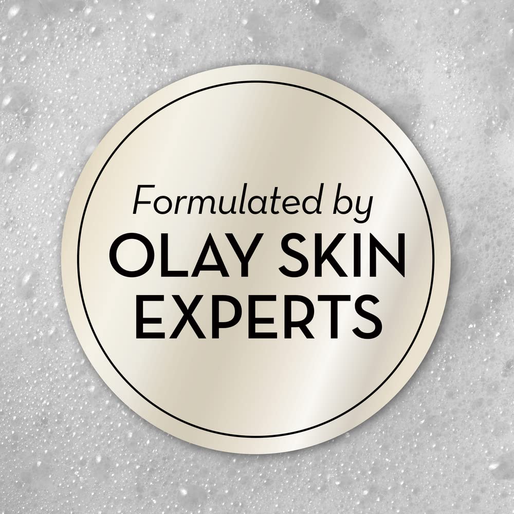 Olay close-up of creamy lather with shea butter emphasizing rich moisturizing feel