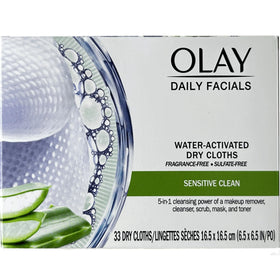 Olay product label and ingredients panel showing fragrance-free formulation